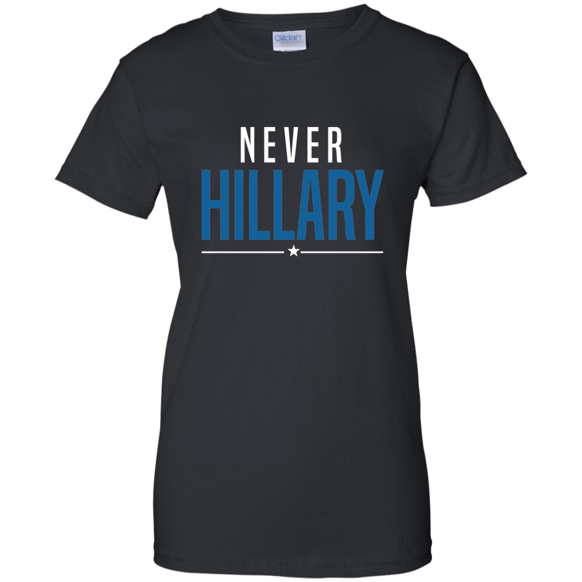 Never Hillary Ladies Tee