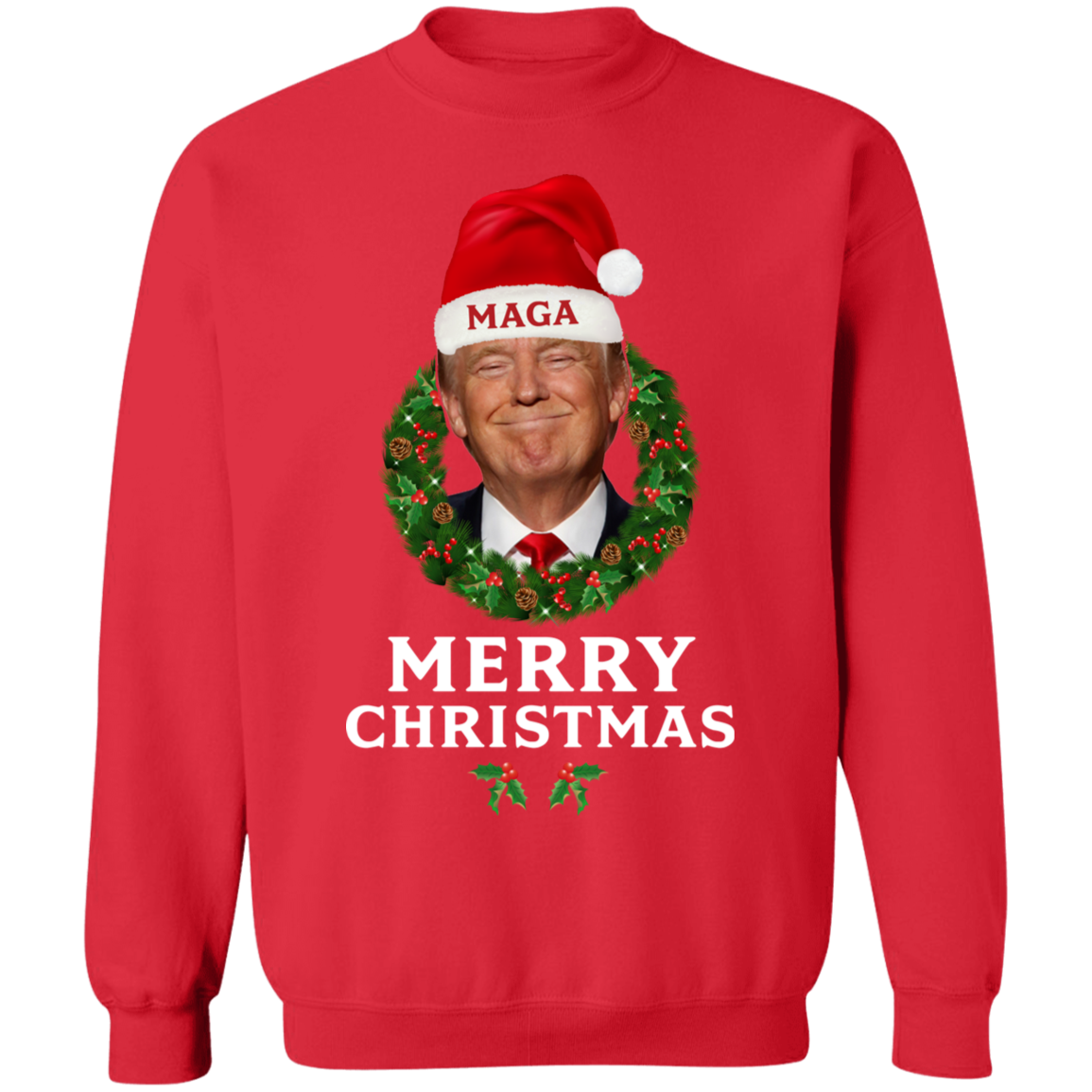 Donald Trump MAGA Christmas Sweatshirt Maga Sweatshirt Trump